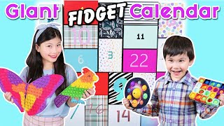 GIANT FIDGET TOY CALENDAR | Mrs. Bench Sent Us a HUGE Mystery Box of Fidgets!!