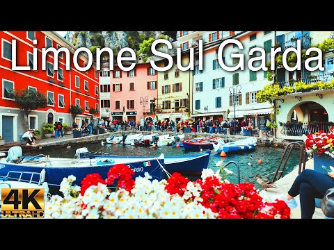 LIMONE SUL GARDA WALKING TOUR | THE PRETTIEST PLACE IN LAKE GARDA ITALY | 4K60 FPS