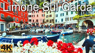 Limone Sul Garda Walking Tour The Prettiest Place In Lake Garda Italy 4K60 Fps