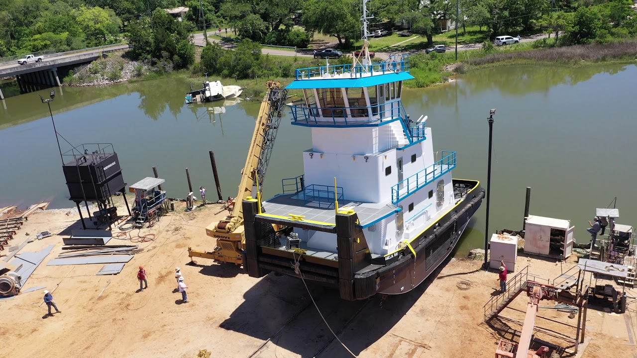 Push Boat Amelia (launching) 4/27/2020
