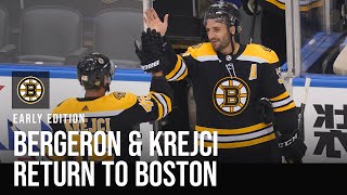 Bruins bring back Patrice Bergeron, David Krejci on one-year deals | Early Edition screenshot 5