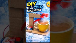 DIY Tea Cold Machine 😱 | Cool Hot Tea in Seconds ❄️ | #diy #dcmotor #experiment #tea #cold #fan #usa
