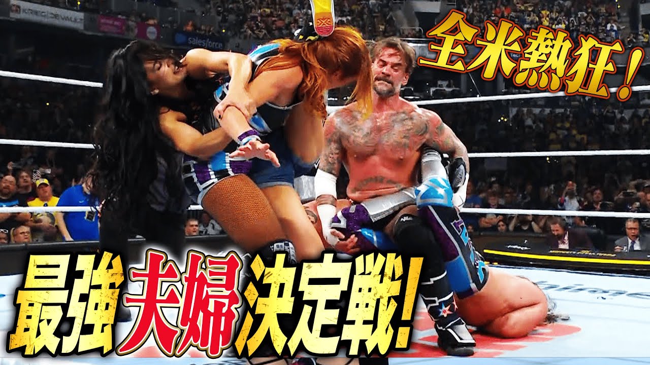 超人気夫婦vs極悪夫婦！これぞWWE 男女混合タッグマッチ CMパンク＆AJ