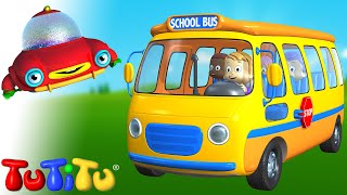 school bus learn how to build toys with tutitu