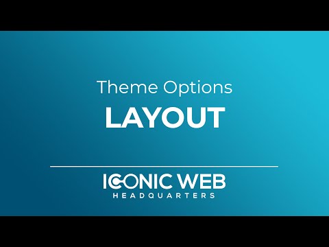 Theme Options - Layout