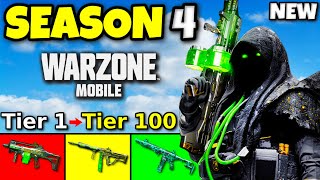 *NEW* SEASON 4 BATTLE PASS MAXED OUT 🤯 (WARZONE MOBILE)