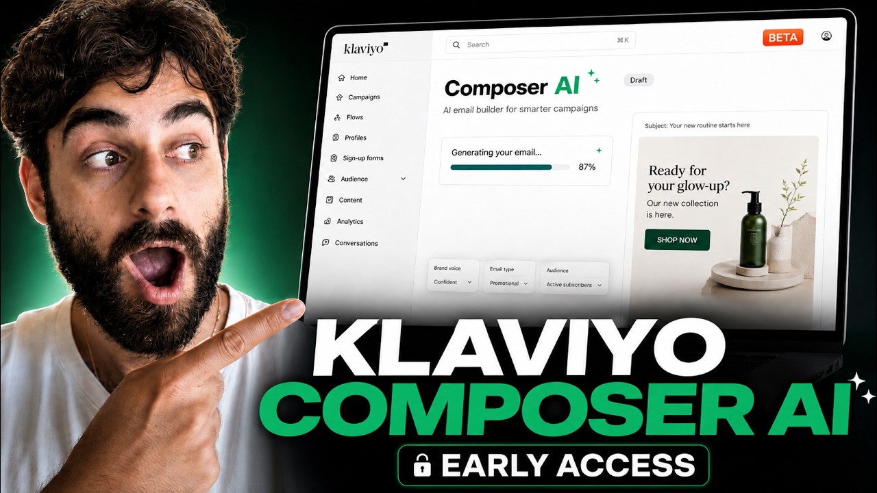 I Got Early Access to Klaviyo’s New Composer AI (Full Email Design Demo)
