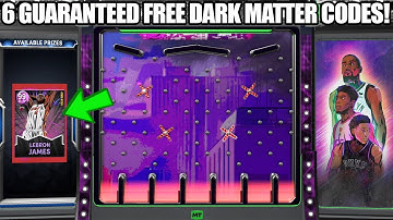 6 GUARANTEED FREE DARK MATTER LOCKER CODES AND HOW TO GET THEM IN NBA 2K22 MYTEAM