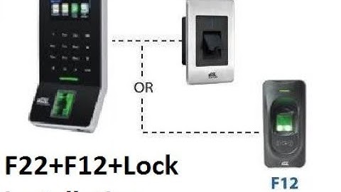 eSSL F22   Wi Fi Based Time Attandance & Access Control System  2020 |  f12 reader connection