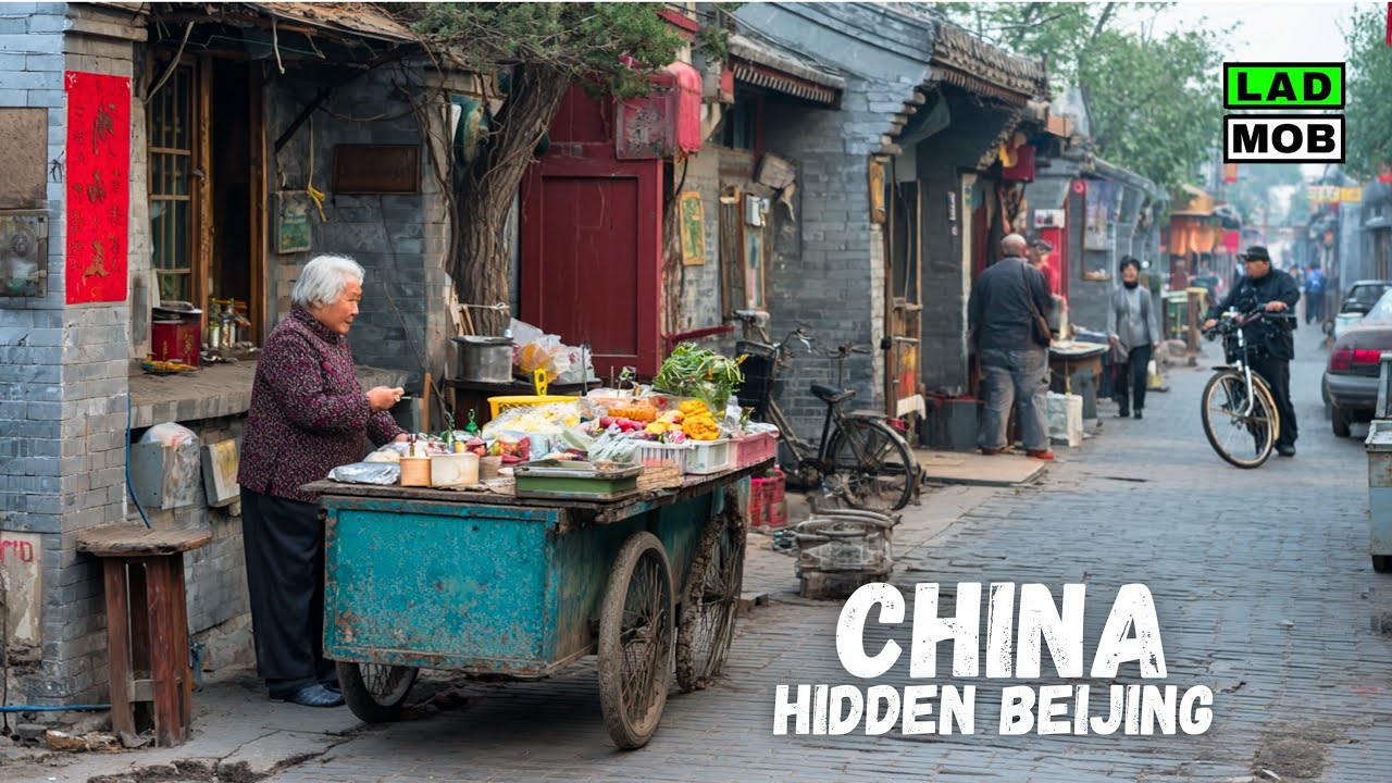 Dashilan Street and Beijing Hutongs - 4K HDR Walking Tour Through History and Chineser Local Life
