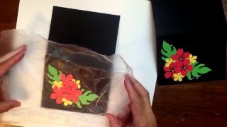 Press'n Seal Technique for Handmade Cards!