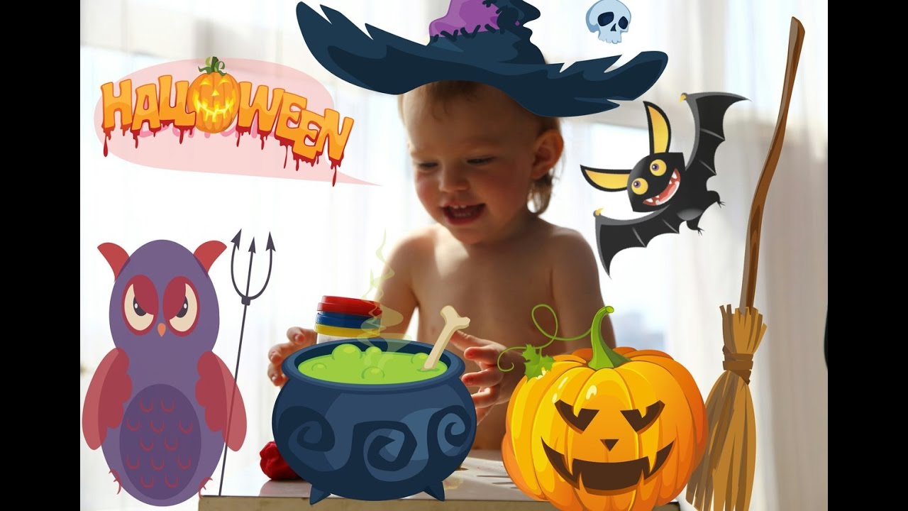 Хэллоуин 2016. Photo mix in style of Halloween. Вика маленькая ведьмочка