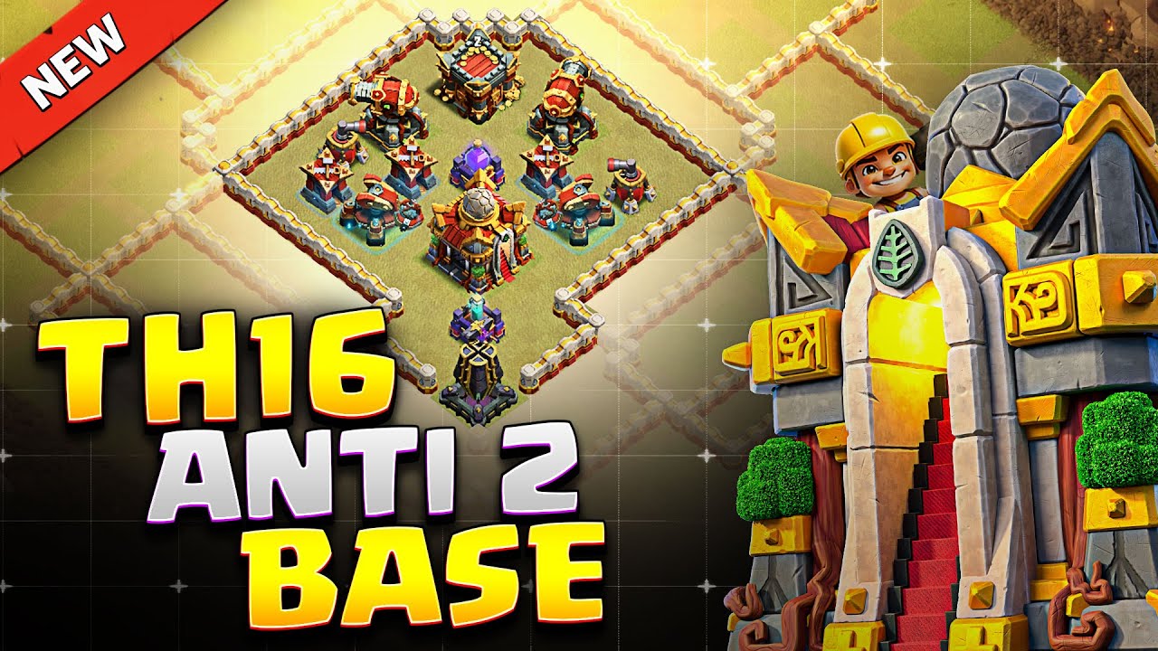BEST TH16 Anti 2 Ring (War / Trophy) Base 2025 ⚒️ INSANE Town Hall 16 Base Link + Analysis & Replays