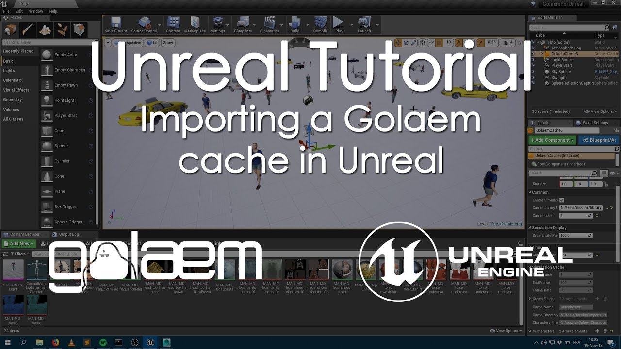 Rendering With Unreal Engine Golaem