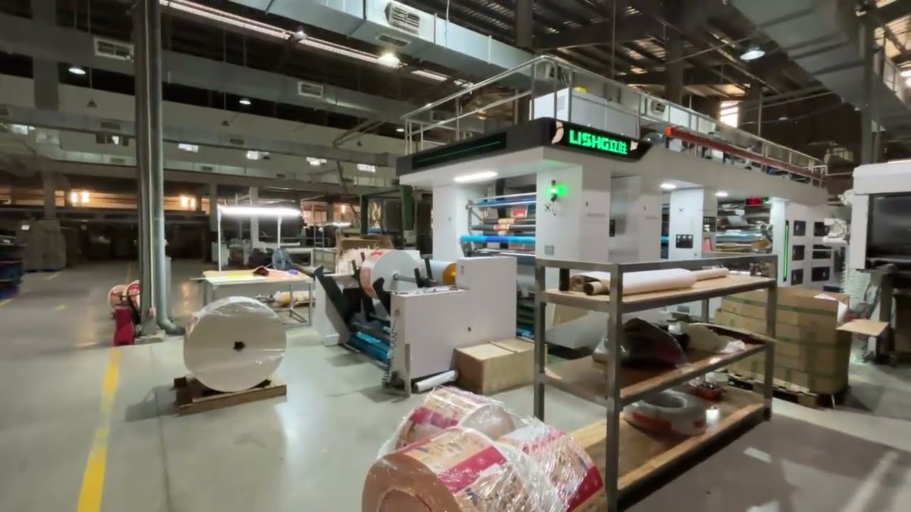 6color+1 varnish Central drum type paper flexo printing machine, machine run well in Vietnam