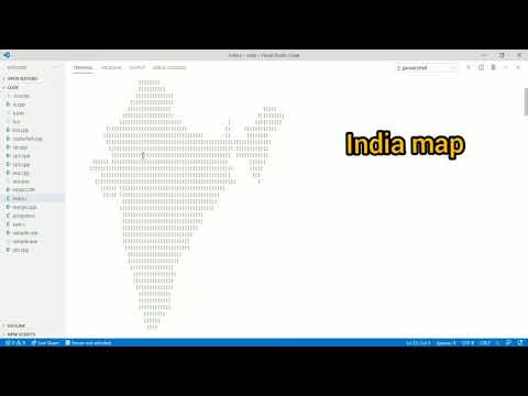 Draw India's map using c++ programming | #indiamap using programming.
