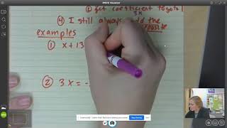 Q3 M7: Notes 8 Solving 1 Step Equ pt 2