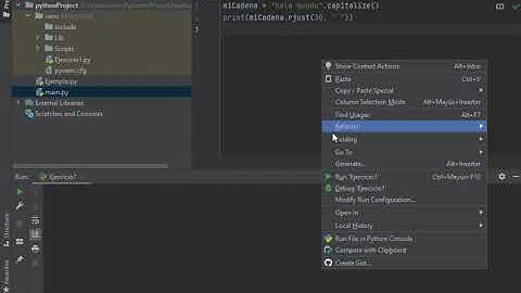 39 Alinear texto a la derecha Método rjust en Python