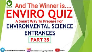 🏆The Winner is❓Environmental Science Quiz|NTA-UGC NET-JRF(Solution-35)