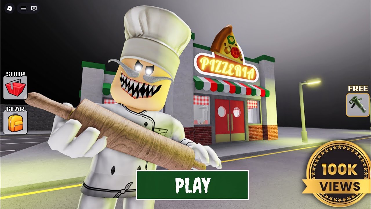 Escape Papa Pizza Pizzeria! roblox! SCARY OBBY roblox Gameplay Walkthrough 