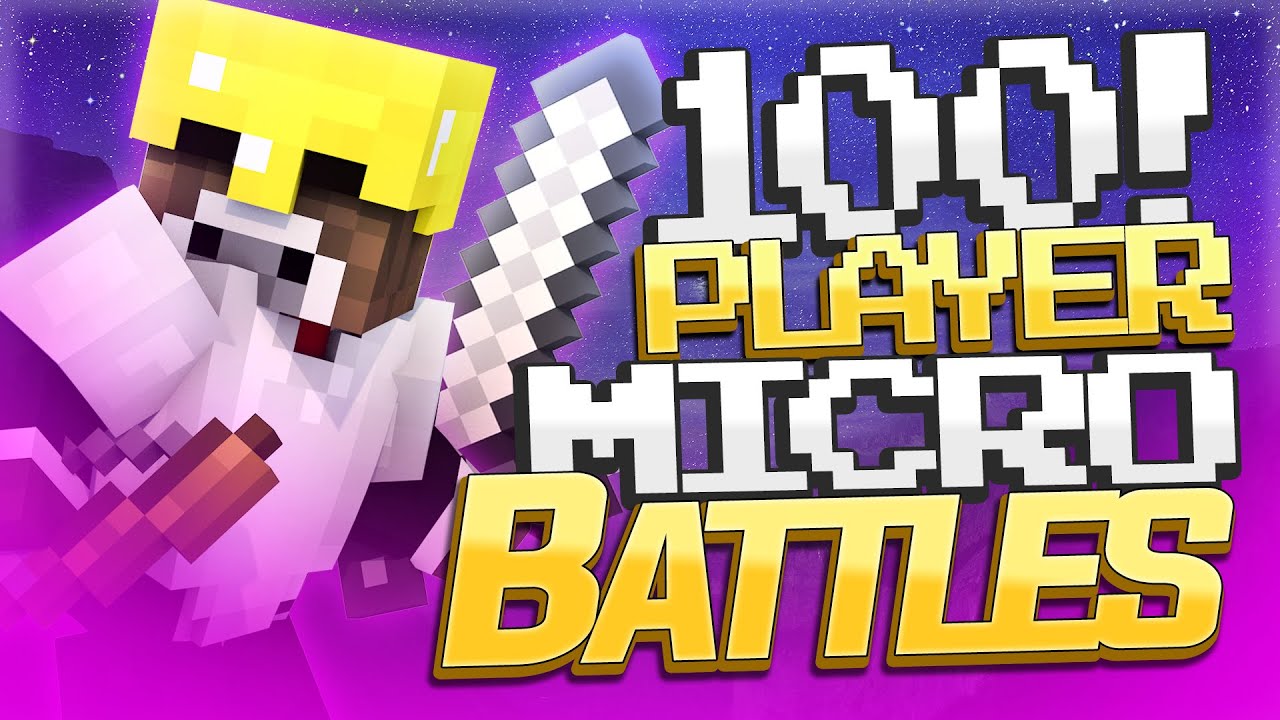 100 PLAYER MICRO BATTLES ( Minecraft Server Minigames w