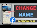 How to change Facebook Page NAME - Full guide