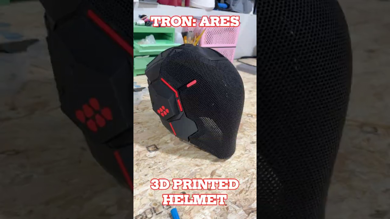 3D Printed Tron: Ares Costume Helmet Build