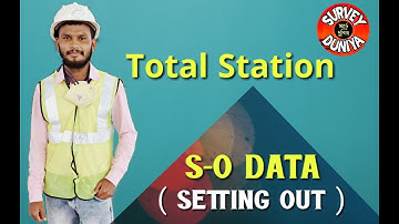 Building Layout | Point Marking | Point Find By Total Station -Total Station S-O Data Function Hindi