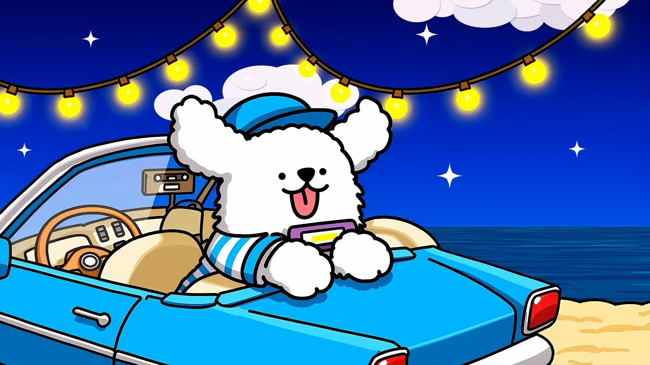 cozy seaside vibes with fluffy friends | lofi road trip [chill vibes]