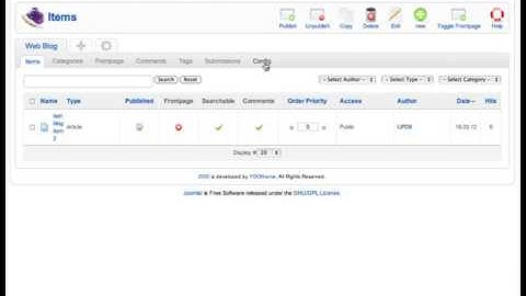 Zoo Approve Comments by Default Configuration Joomla