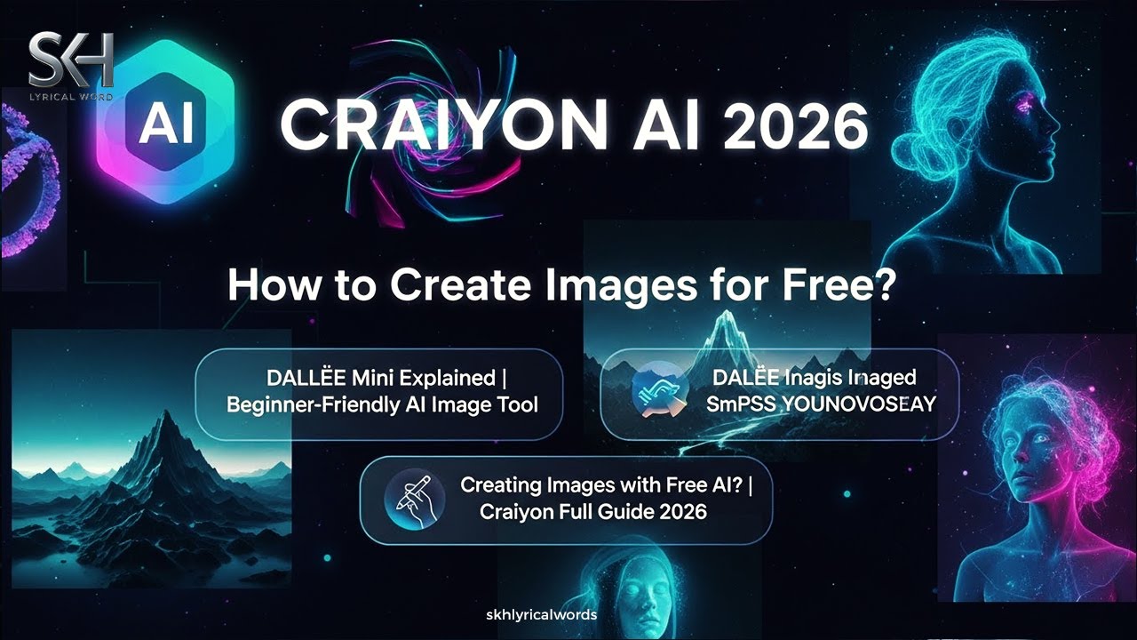 Craiyon (DALL·E Mini) 😱| Free & Easy AI Image Generator (2026) Beginner-Friendly AI Image Tool Video