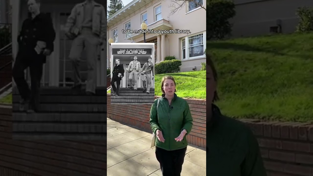 The Ella McClatchy Library in the Poverty Ridge historic district