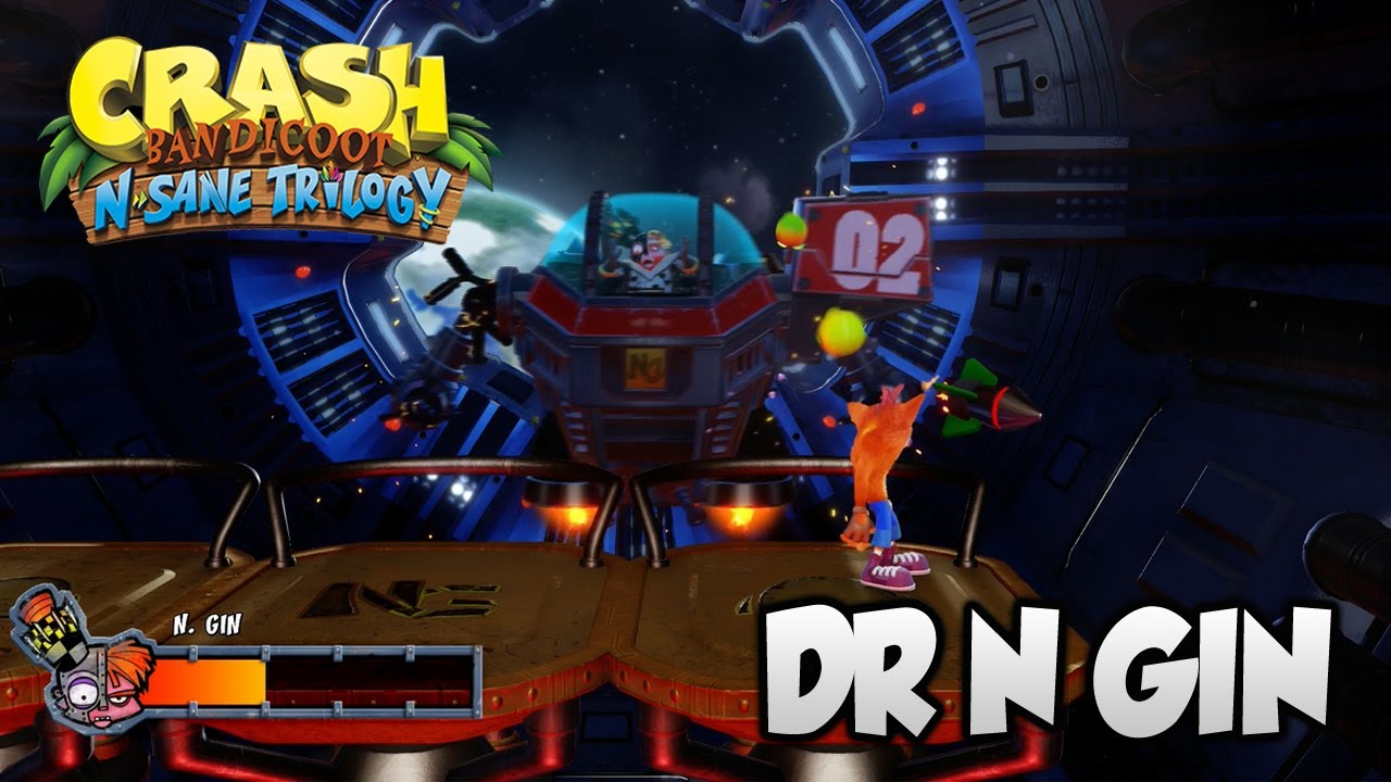 Crash Bandicoot 2 - Dr N Gin BOSS Fight (PS4 N Sane Trilogy) 