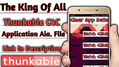The King Of Thunkable Of All C4C Application, Aia. File Free In Description, Appybuilder...