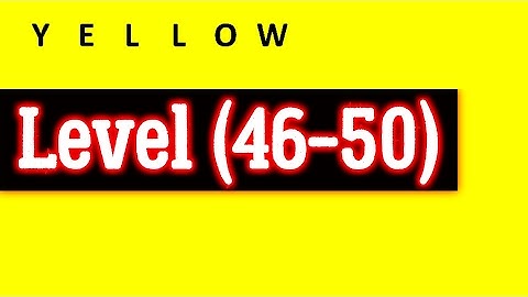 Yellow Level 46 47 48 49 50 by Bart Bonte Android iOS