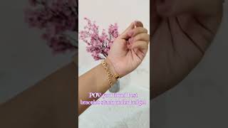 POV: you finally found a bracelet stack that gives rich girl + college girl aesthetics