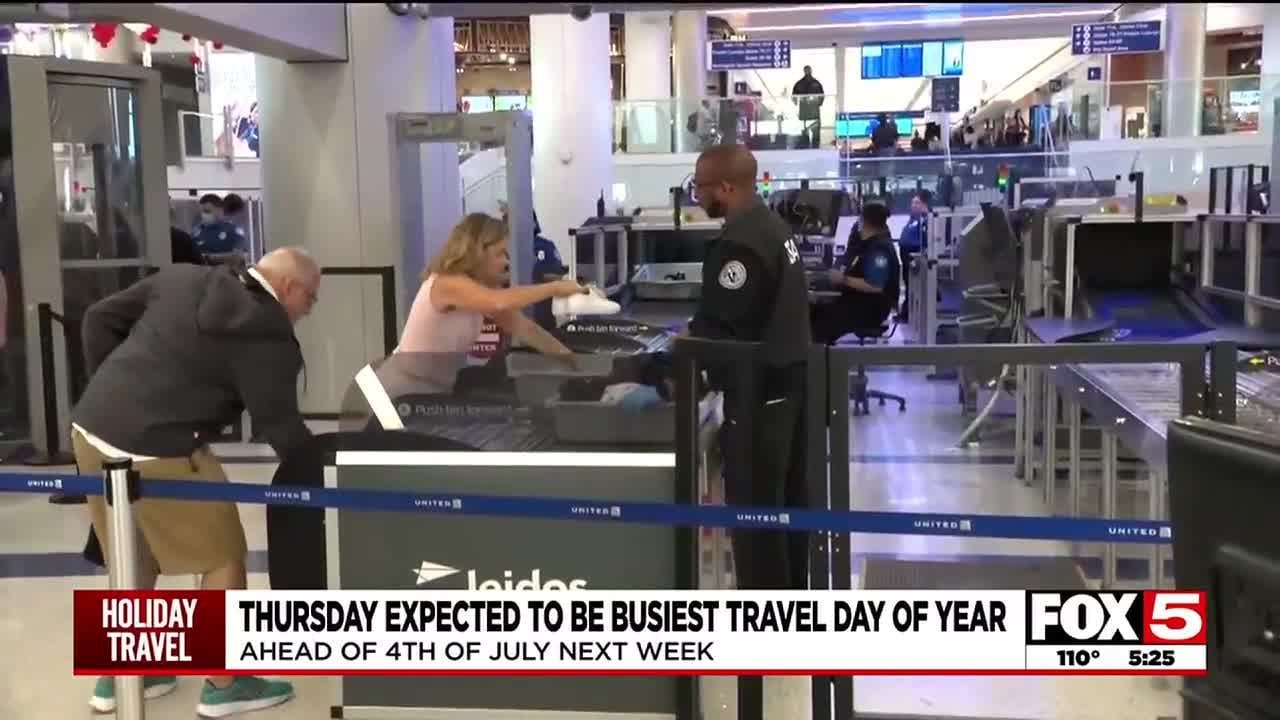 Thursday expected to be busiest travel day of year - YouTube