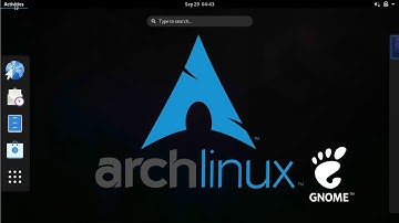 How to install GUI in Arch Linux - Desktop Environment Gnome