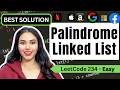 Palindrome Linked List #leetcode #linkedlist