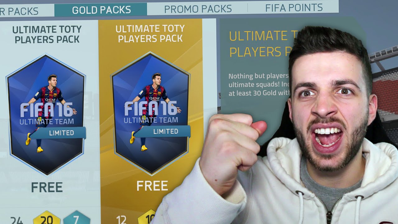 Omg Free Toty Packs Fifa 16 Team Of The Year Pack Opening Youtube