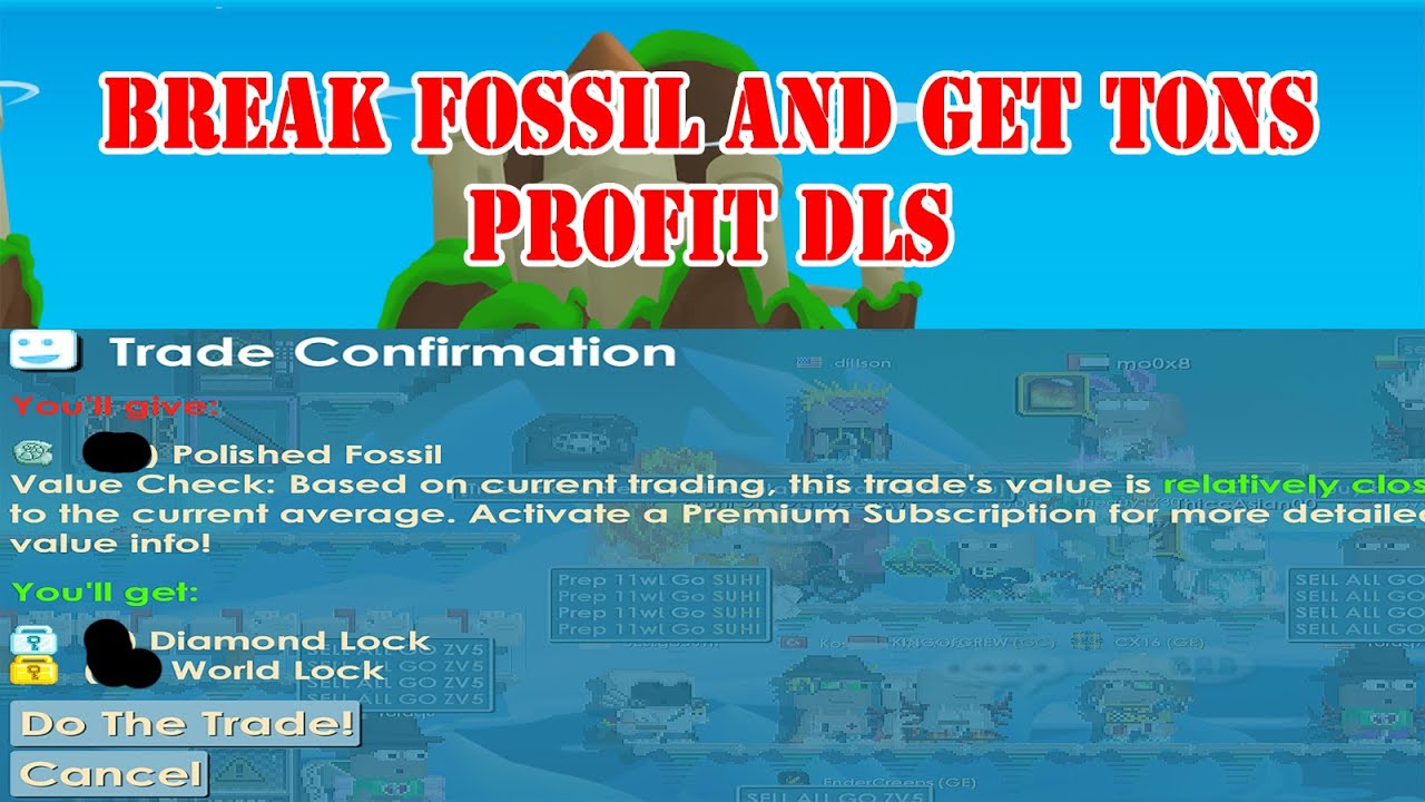 BREAK TONS FOSSIL AT BUYHEDGE AND GET TONS PROFIT DLS !!! OMG !!! - GROWTOPIA !!!