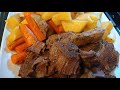 Easy Simple and Delicious Old Fashion Pot Roast Dinner (Crockpot) (Slow cooker)