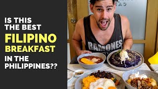 Is this the BEST FILIPINO BREAKFAST in the Philippines??? Filipino food vlog