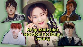KPop Male Idol reaction's to Tzuyu beauty