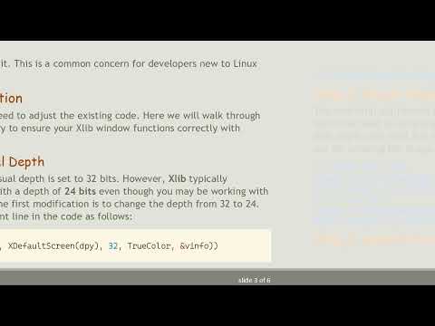 How to Create an Xlib Window with a Frame Buffer that Works Smoothly