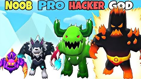 NOOB vs PRO vs HACKER vs GOD in Monsters Squad Rush (Unlocked all Pokémon)