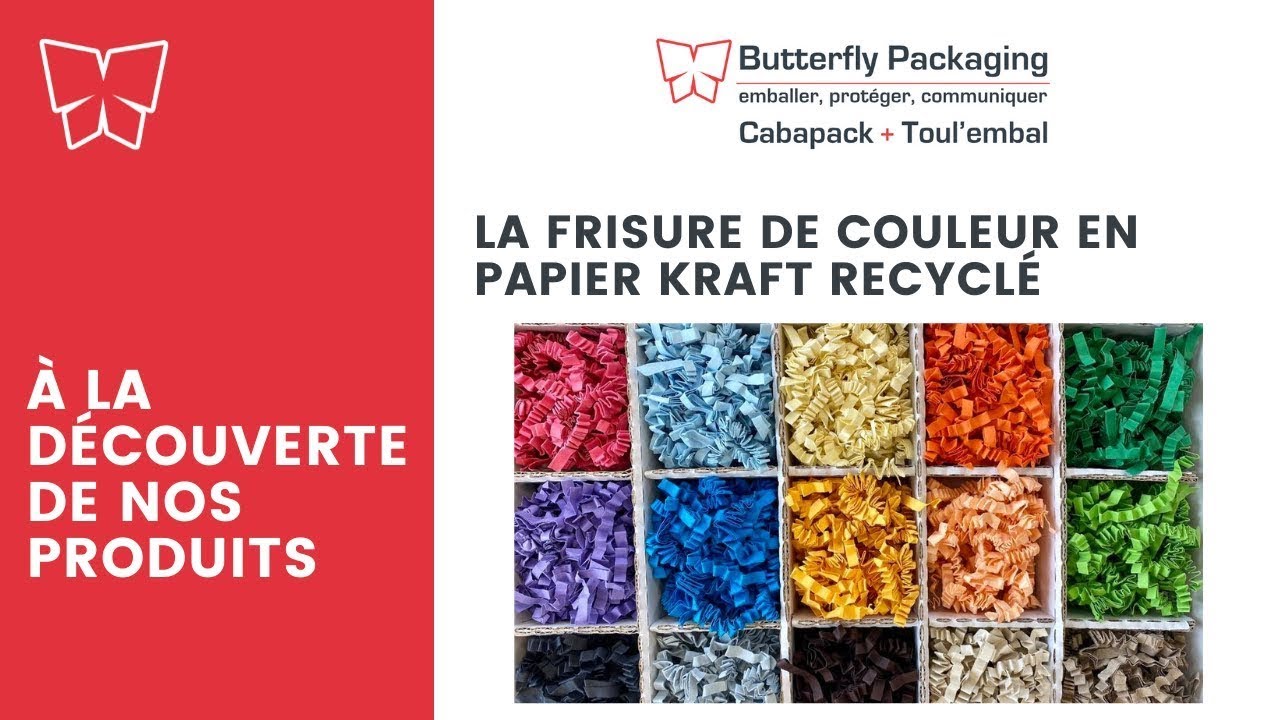 A LA DÉCOUVERTE DE NOS PRODUITS : LA FRISURE DE COULEUR EN PAPIER KRAFT