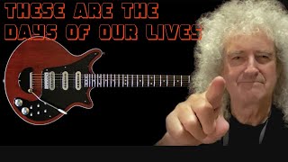 Video thumbnail of "Queen - These are the days of our lives (guitar backing track)"
