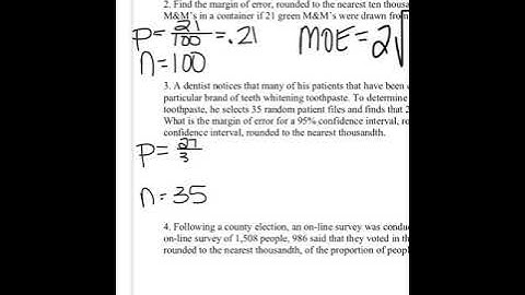 Margin of Error VIDEO