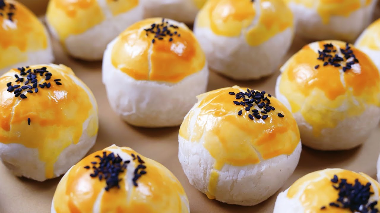 Выпечка из соленого яичного желтка, слоеная и хрустящая